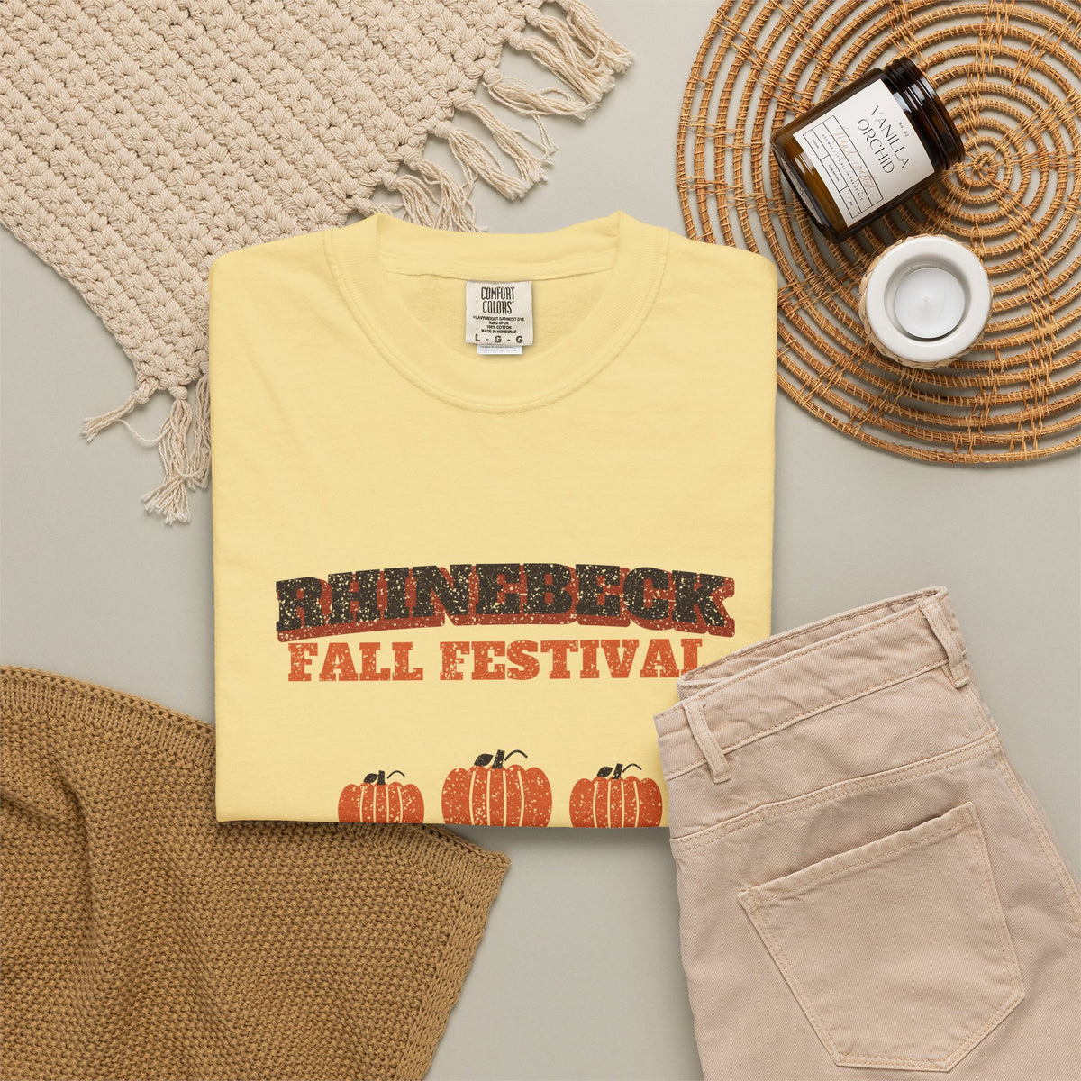 Rhinebeck New York Fall Festival Hay Wagon T-Shirt