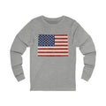 Colorado American Flag Map Long Sleeve Tee