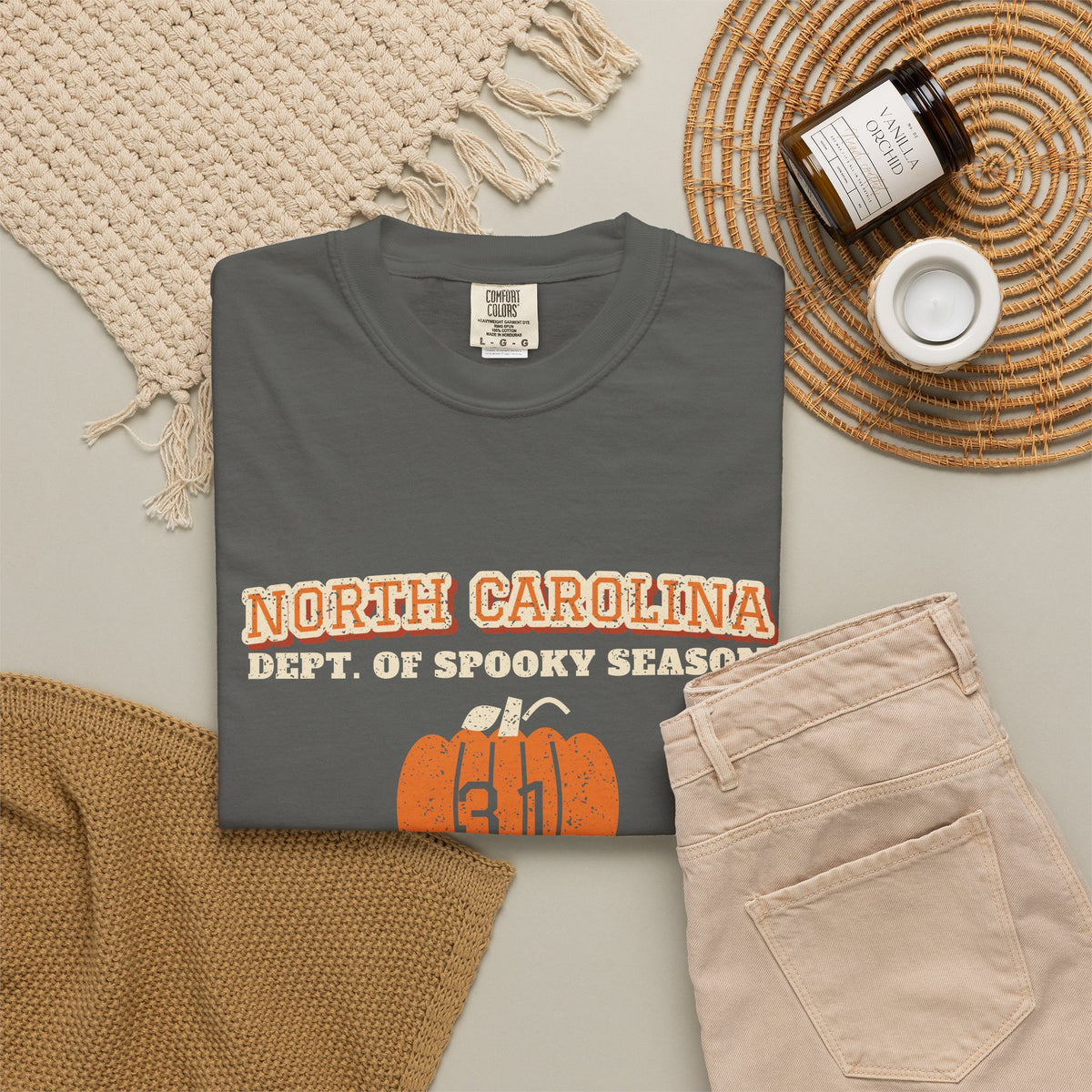 North Carolina Dept. of Spooky Season Varsity T-Shirt