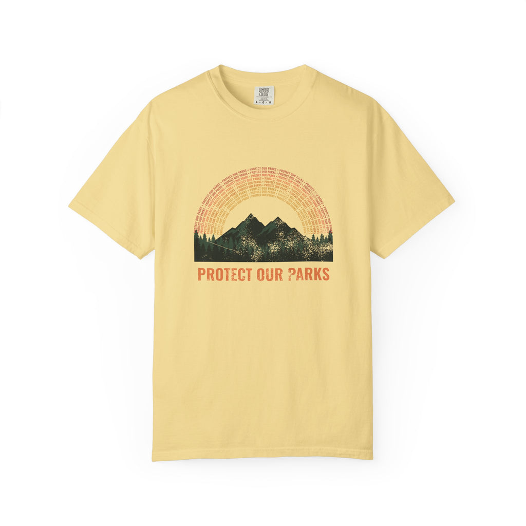 Protect Our Parks Retro Sunset Mountains T-Shirt