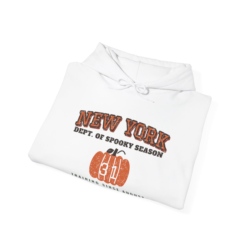 New York Dept. of Spooky Season Varsity Hoodie