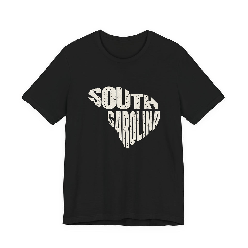 South Carolina Vintage Letters Map T-Shirt