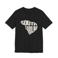 South Carolina Vintage Letters Map T-Shirt