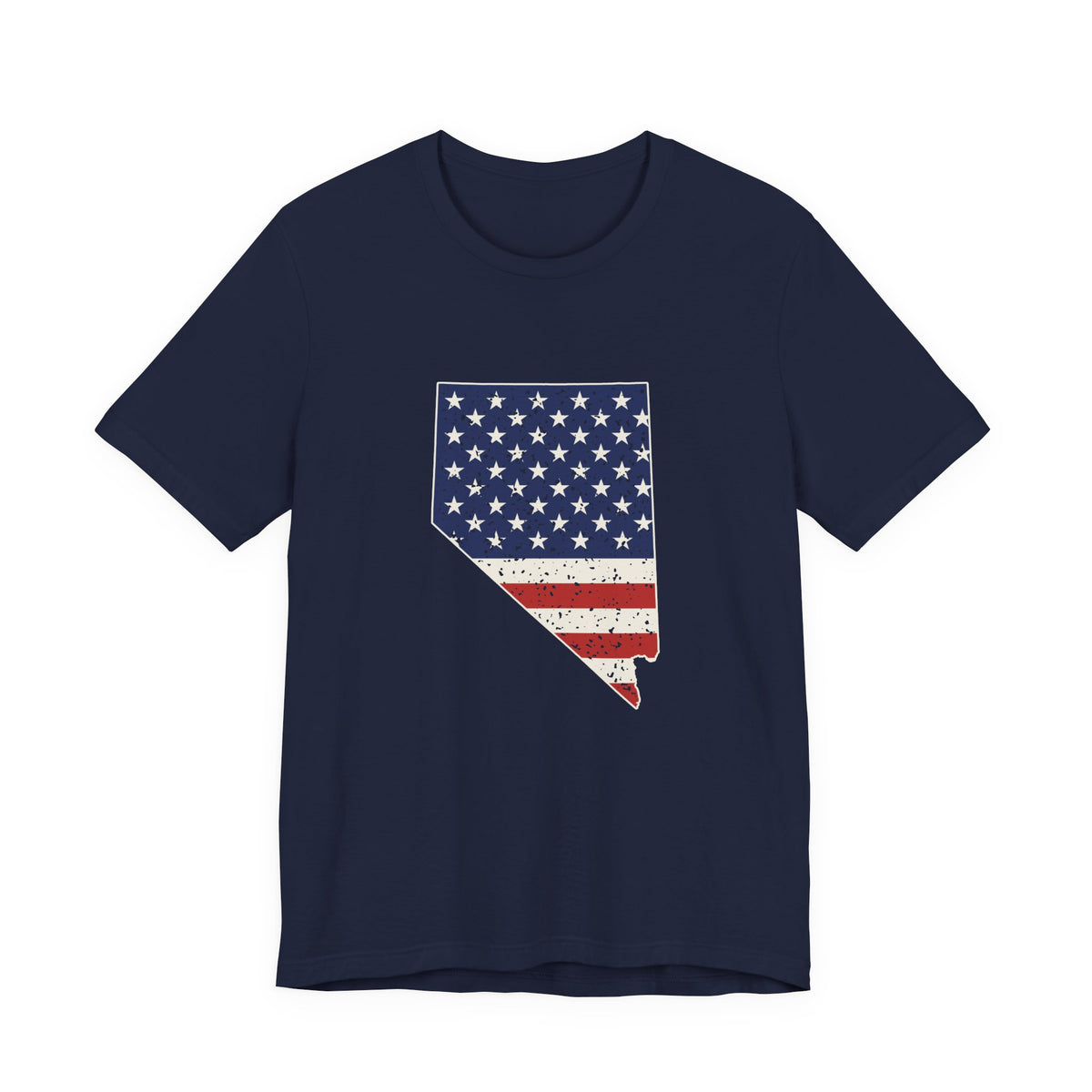 Nevada American Flag Map T-Shirt