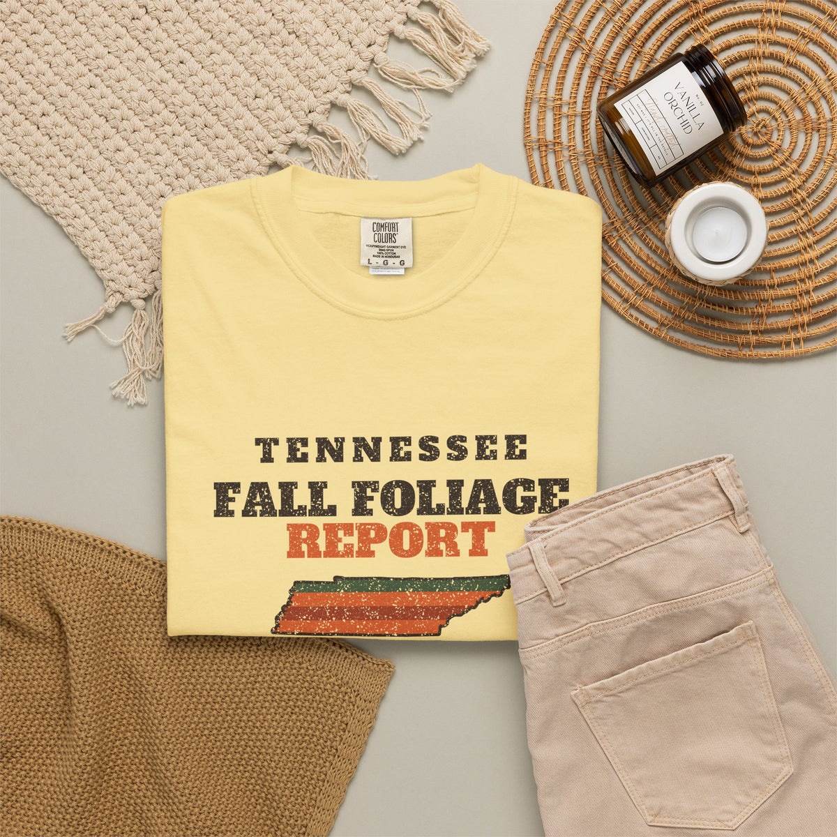 Tennessee Fall Foliage Report Map T-Shirt