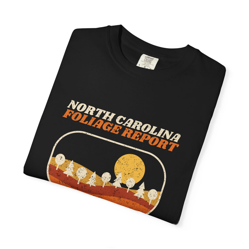 North Carolina Foliage Report Retro Landscape T-Shirt