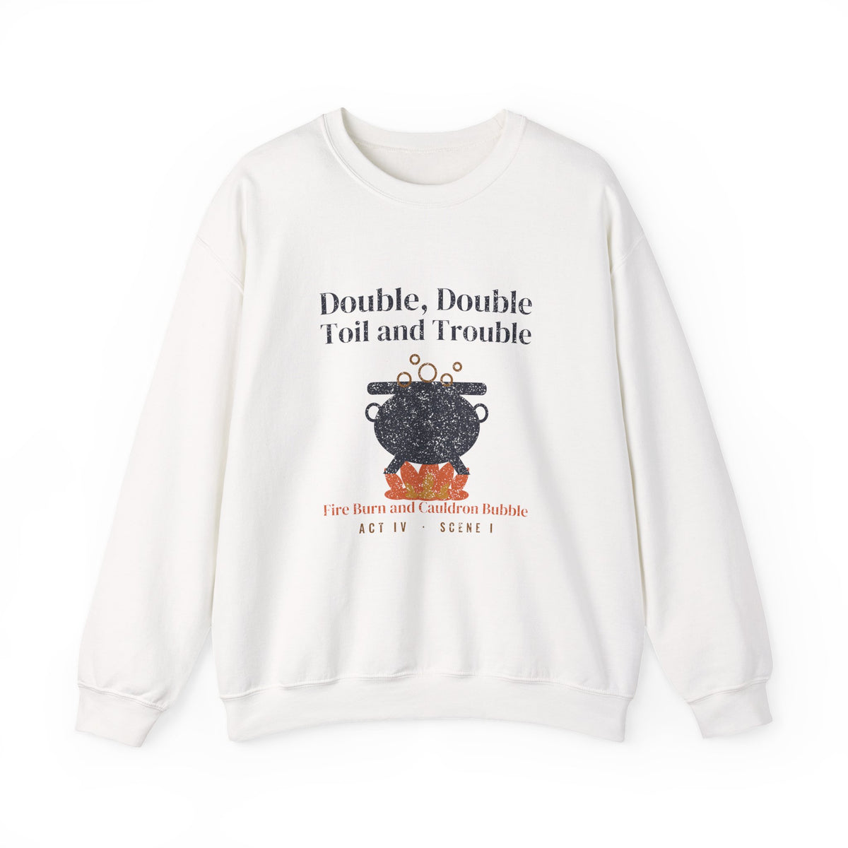 Double Double Toil and Trouble Cauldron Crewneck Sweatshirt