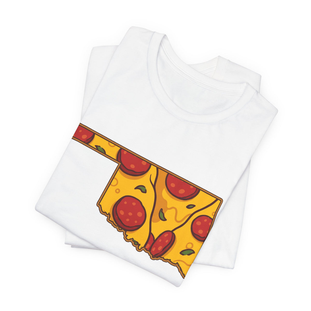 Oklahoma Pizza Map T-Shirt