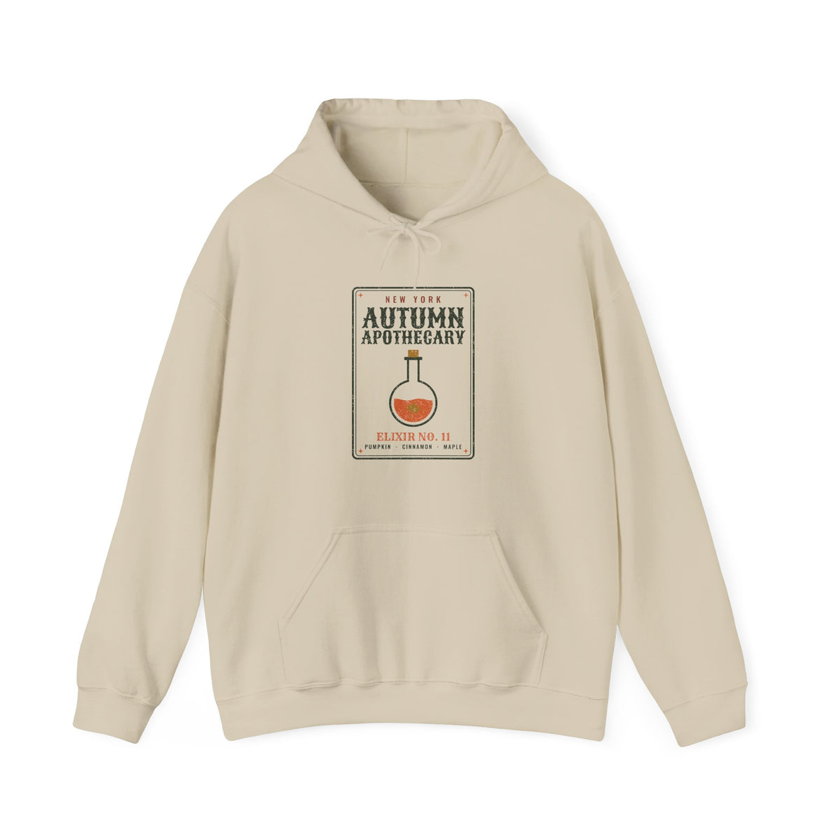 New York Autumn Apothecary Label Hoodie