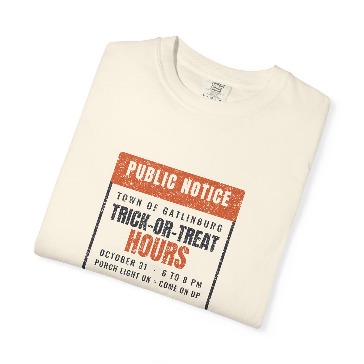 Gatlinburg Tennessee Trick-or-Treat Hours Notice T-Shirt