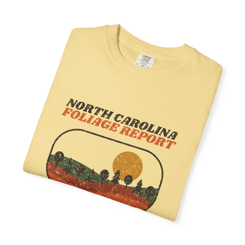 North Carolina Foliage Report Retro Landscape T-Shirt