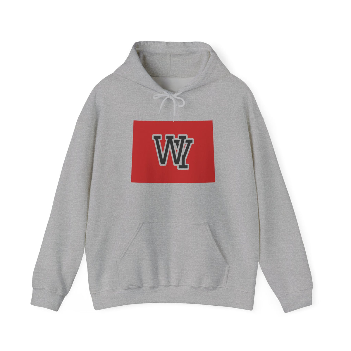Wyoming Varsity Monogram Map Hoodie