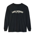 Lake Ontario Est 1656 Retro Varsity Long Sleeve Tee