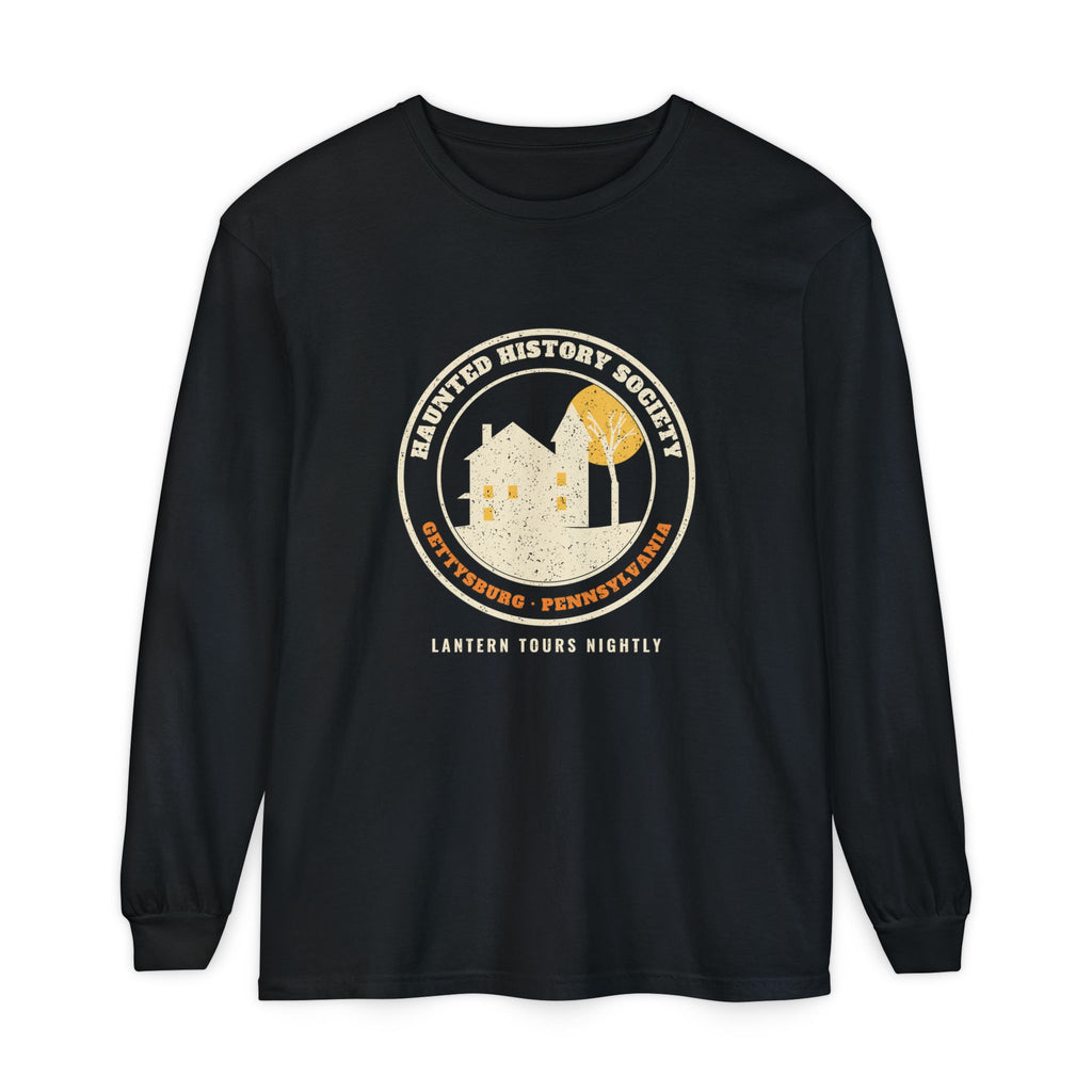 Gettysburg Pennsylvania Haunted History Society Seal Long Sleeve Tee