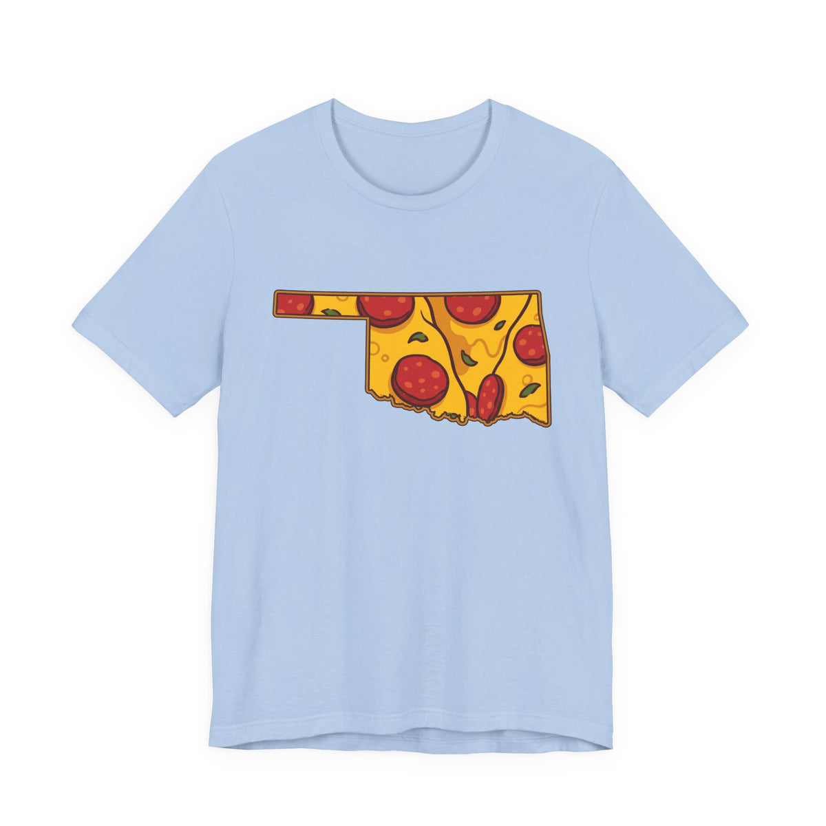 Oklahoma Pizza Map T-Shirt