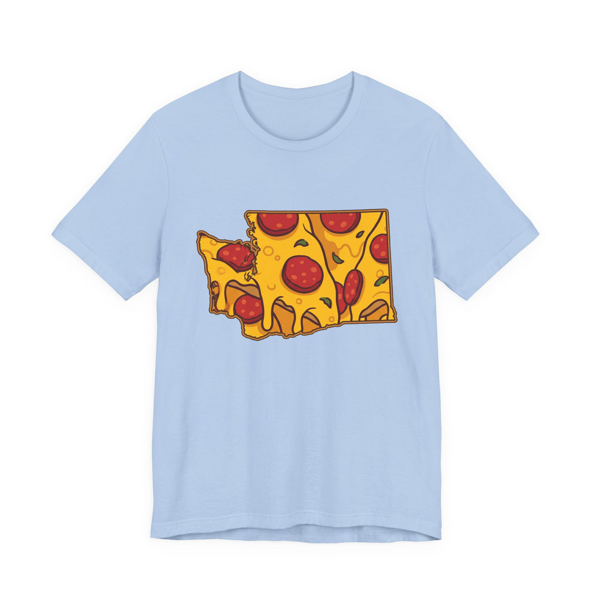 Washington Pizza Map T-Shirt