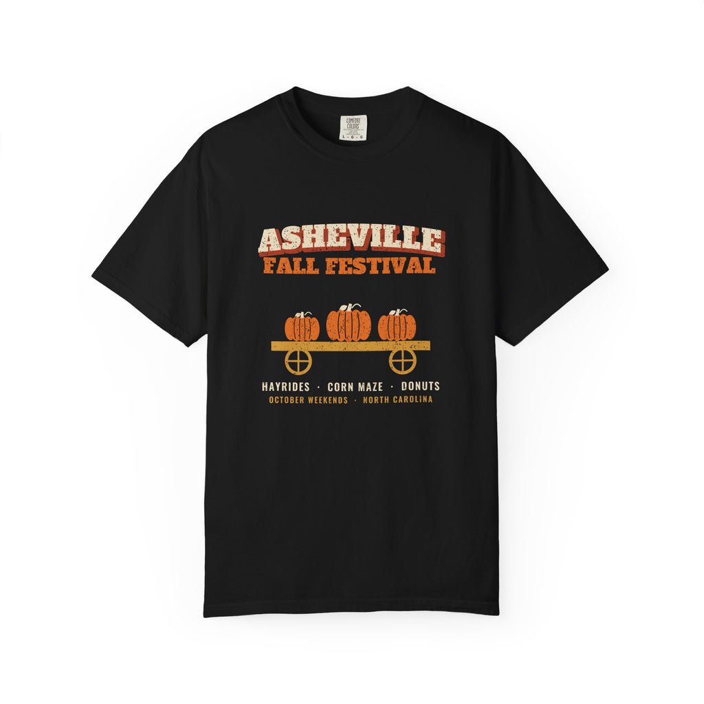 Asheville North Carolina Fall Festival Hay Wagon T-Shirt