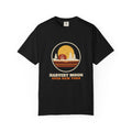 Harvest Moon Over New York Retro Badge T-Shirt