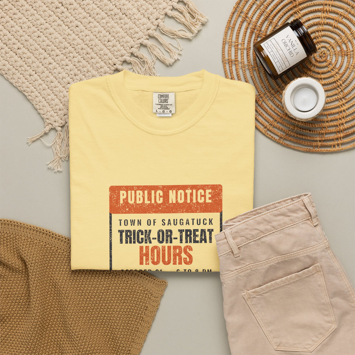 Saugatuck Michigan Trick-or-Treat Hours Notice T-Shirt