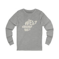 West Virginia Vintage Letters Map Long Sleeve Tee