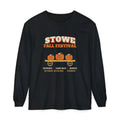 Stowe Vermont Fall Festival Hay Wagon Long Sleeve Tee