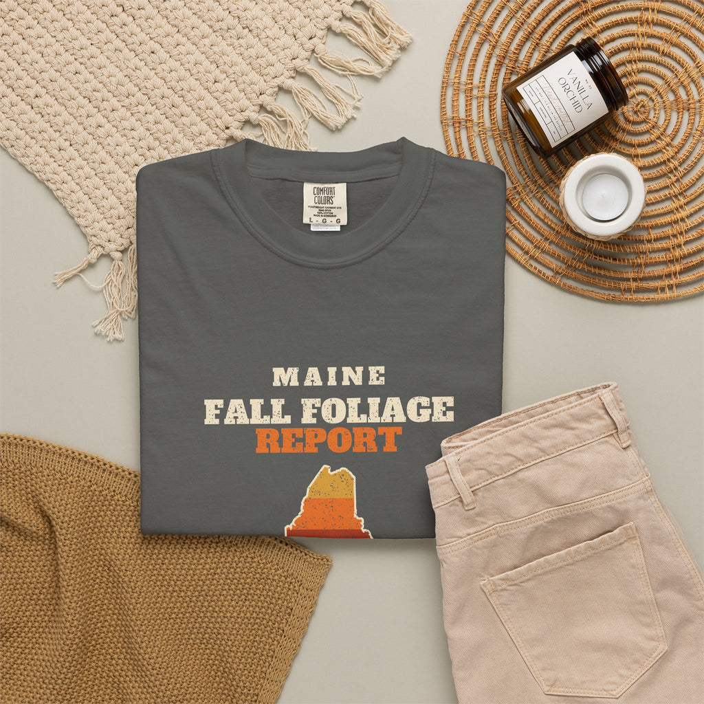 Maine Fall Foliage Report Map T-Shirt
