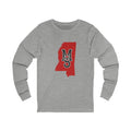 Mississippi Varsity Monogram Map Long Sleeve Tee