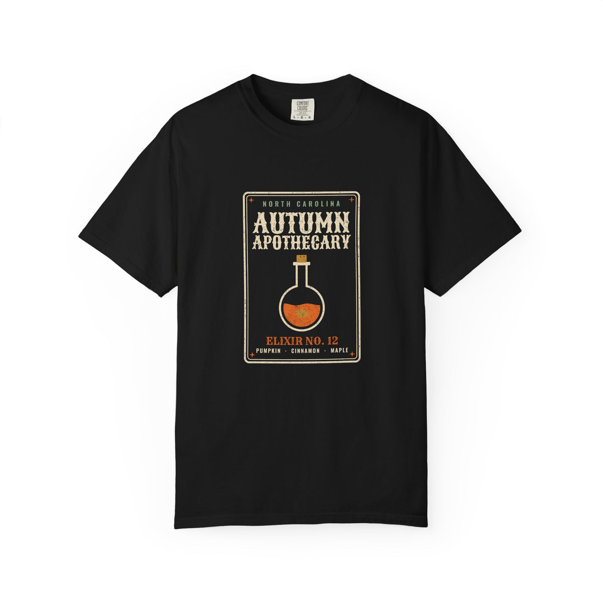 North Carolina Autumn Apothecary Label T-Shirt