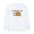 New York Everything Bagel Retro Food Illustration Long Sleeve Tee