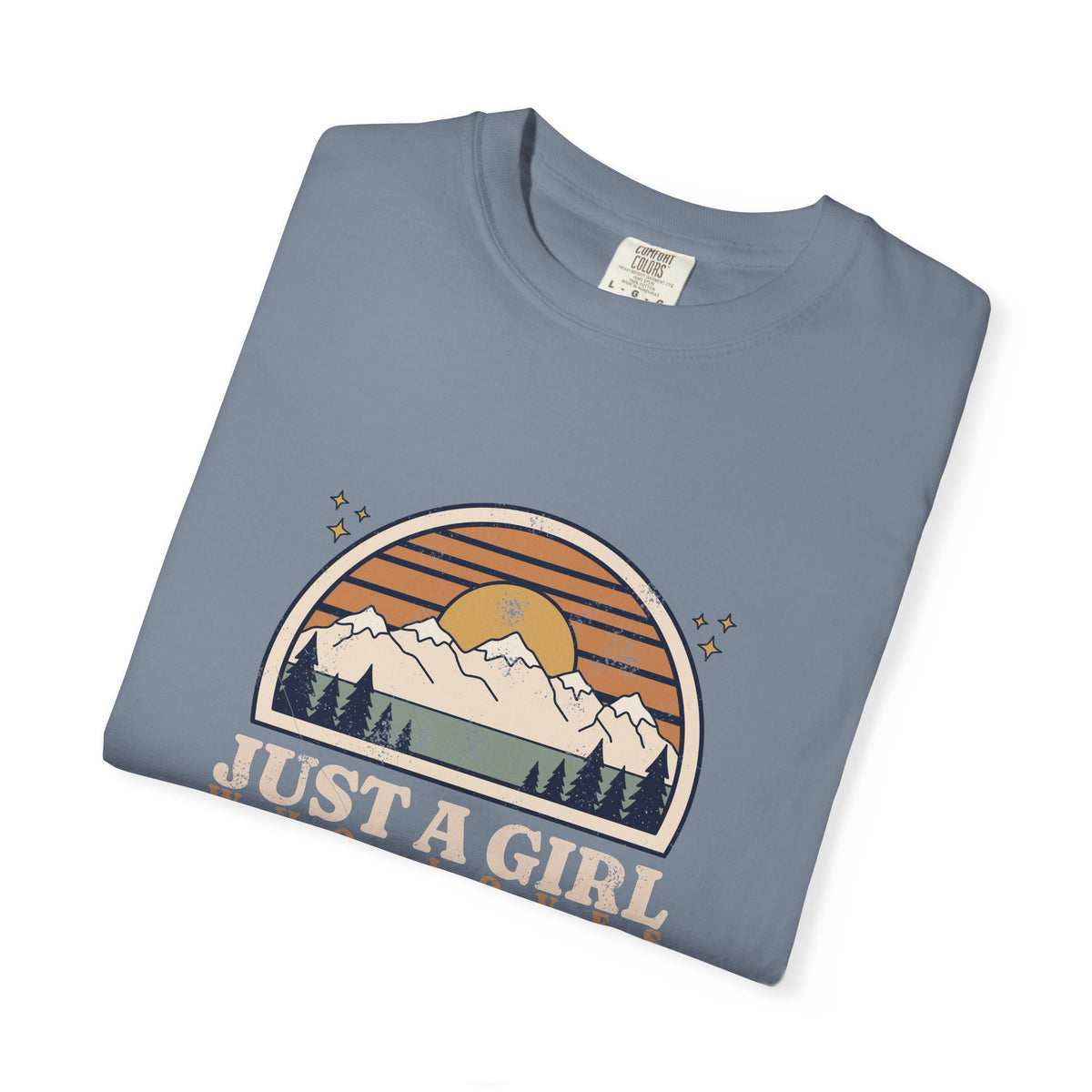 Just a Girl Who Loves National Parks Retro Sunset T-Shirt