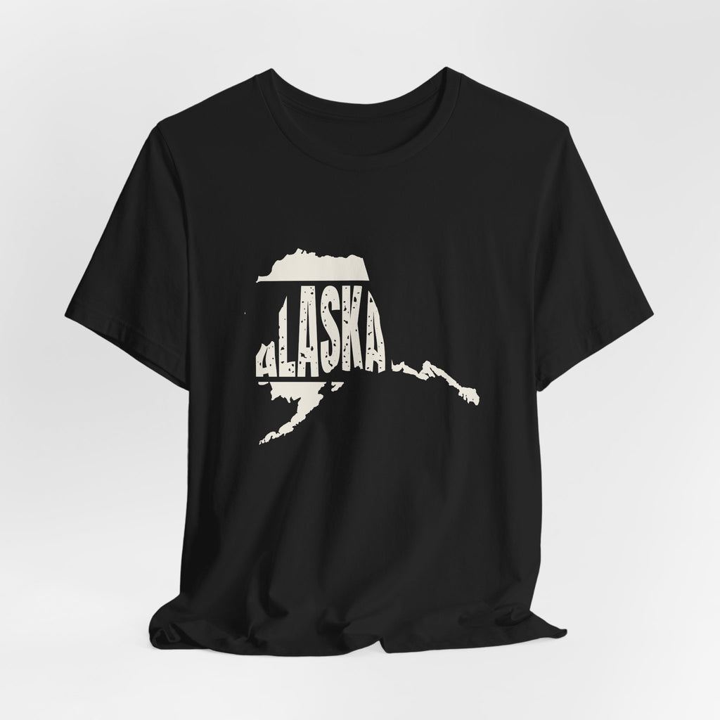 Alaska Vintage Letters Map T-Shirt