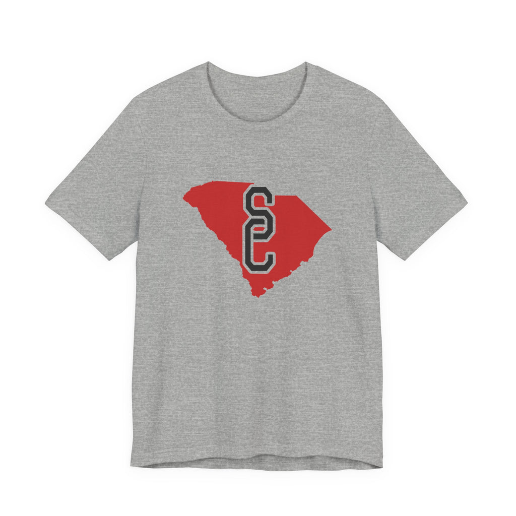 South Carolina Varsity Monogram Map T-Shirt