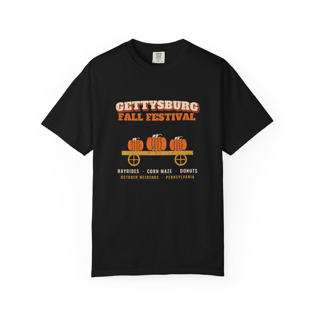 Gettysburg Pennsylvania Fall Festival Hay Wagon T-Shirt