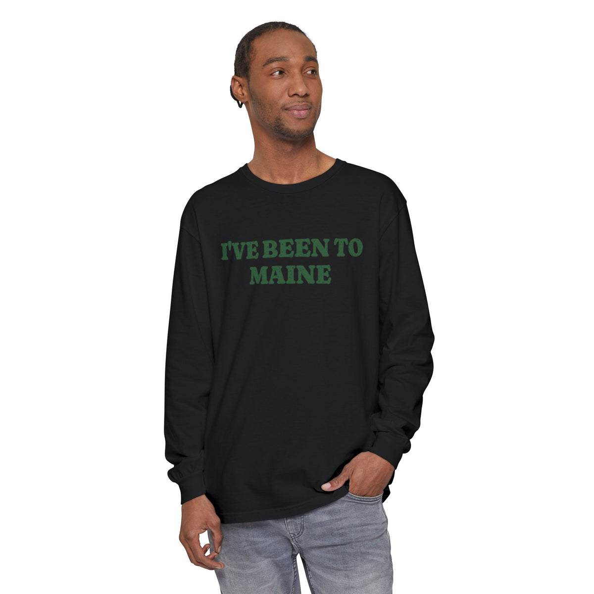I've Been to Maine Vintage Travel Souvenir Long Sleeve Tee