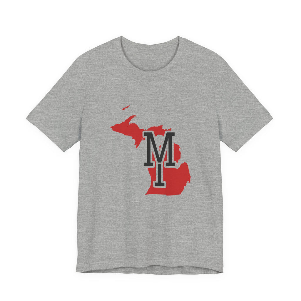 Michigan Varsity Monogram Map T-Shirt