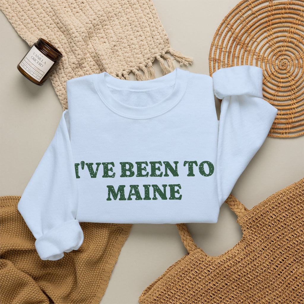 I've Been to Maine Vintage Travel Souvenir Crewneck Sweatshirt