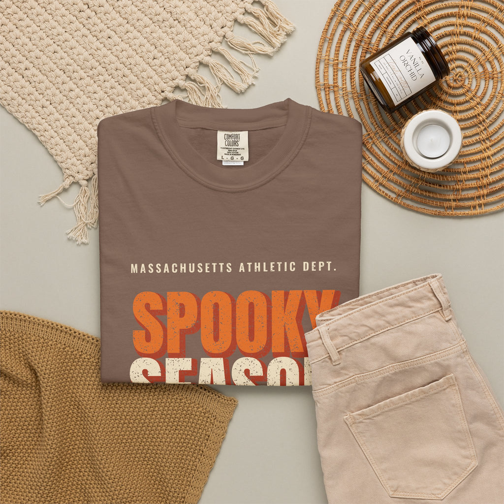Massachusetts Spooky Season Athletic Dept. T-Shirt