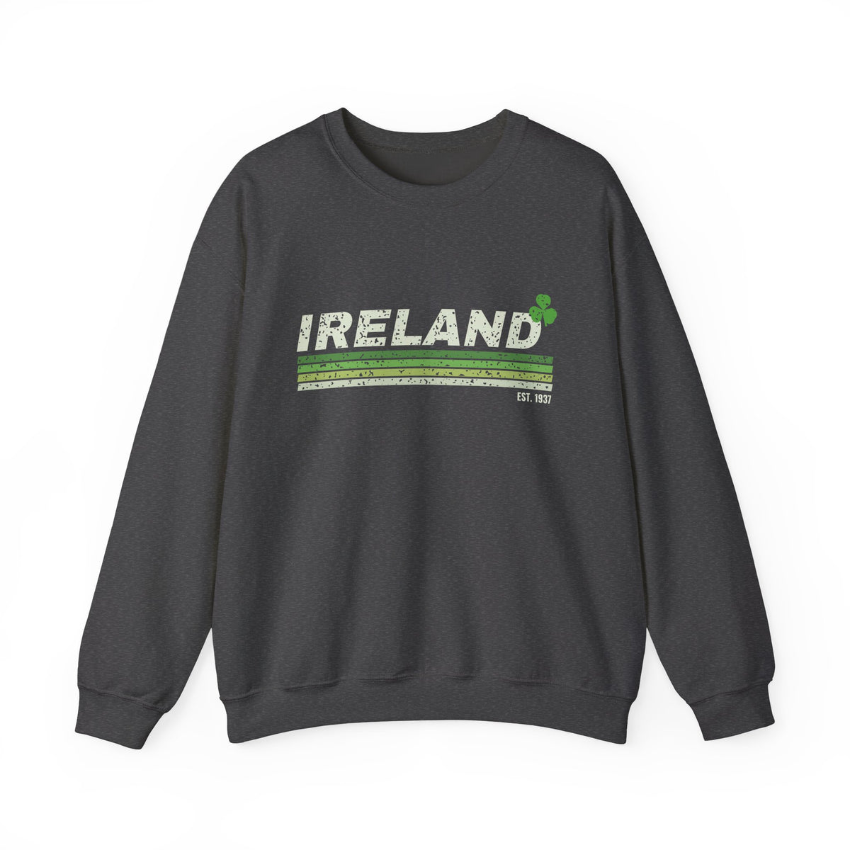 Ireland Est 1937 Retro Stripes Crewneck Sweatshirt