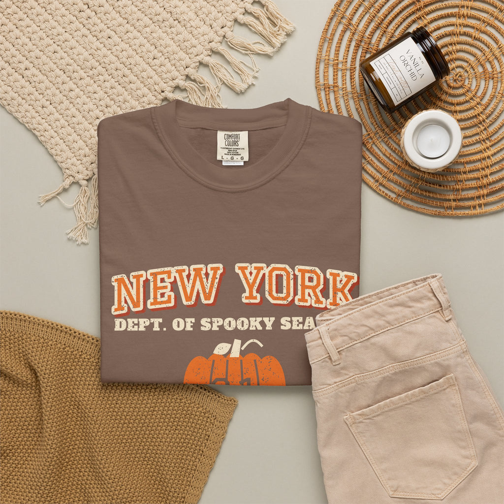 New York Dept. of Spooky Season Varsity T-Shirt