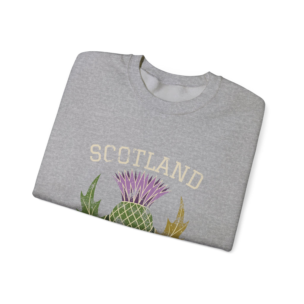 Scotland Thistle Vintage Emblem Crewneck Sweatshirt