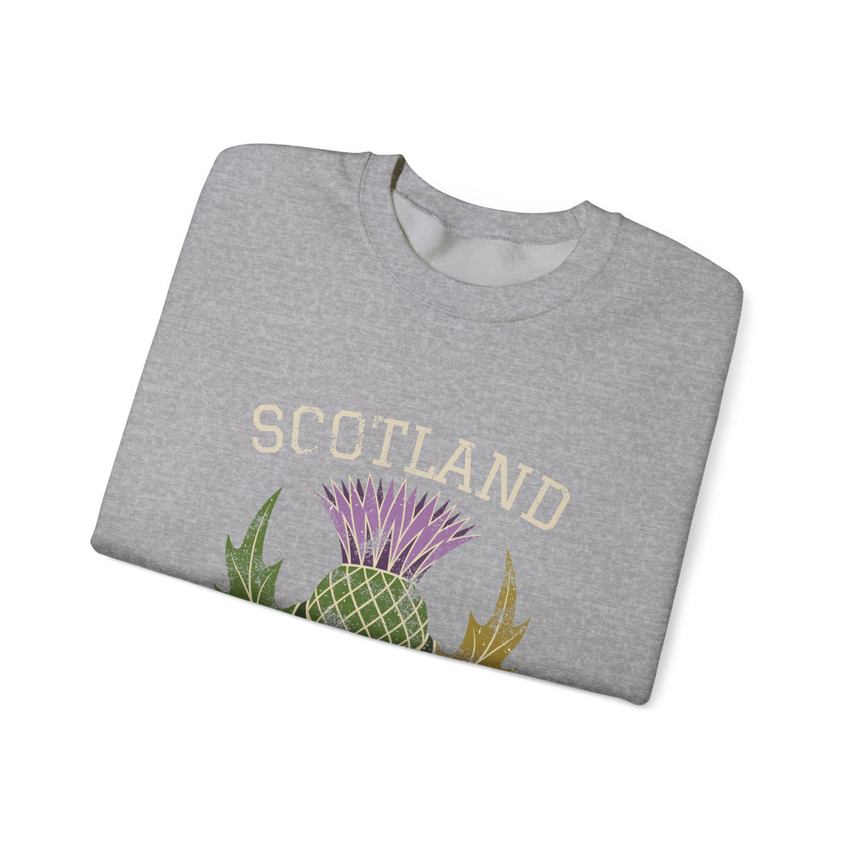 Scotland Thistle Vintage Emblem Crewneck Sweatshirt