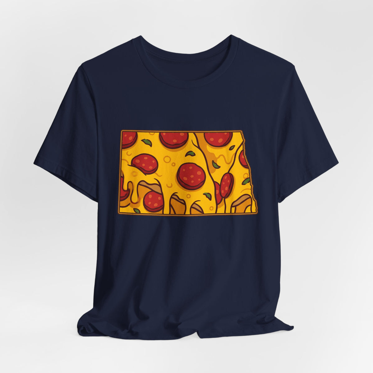 North Dakota Pizza Map T-Shirt