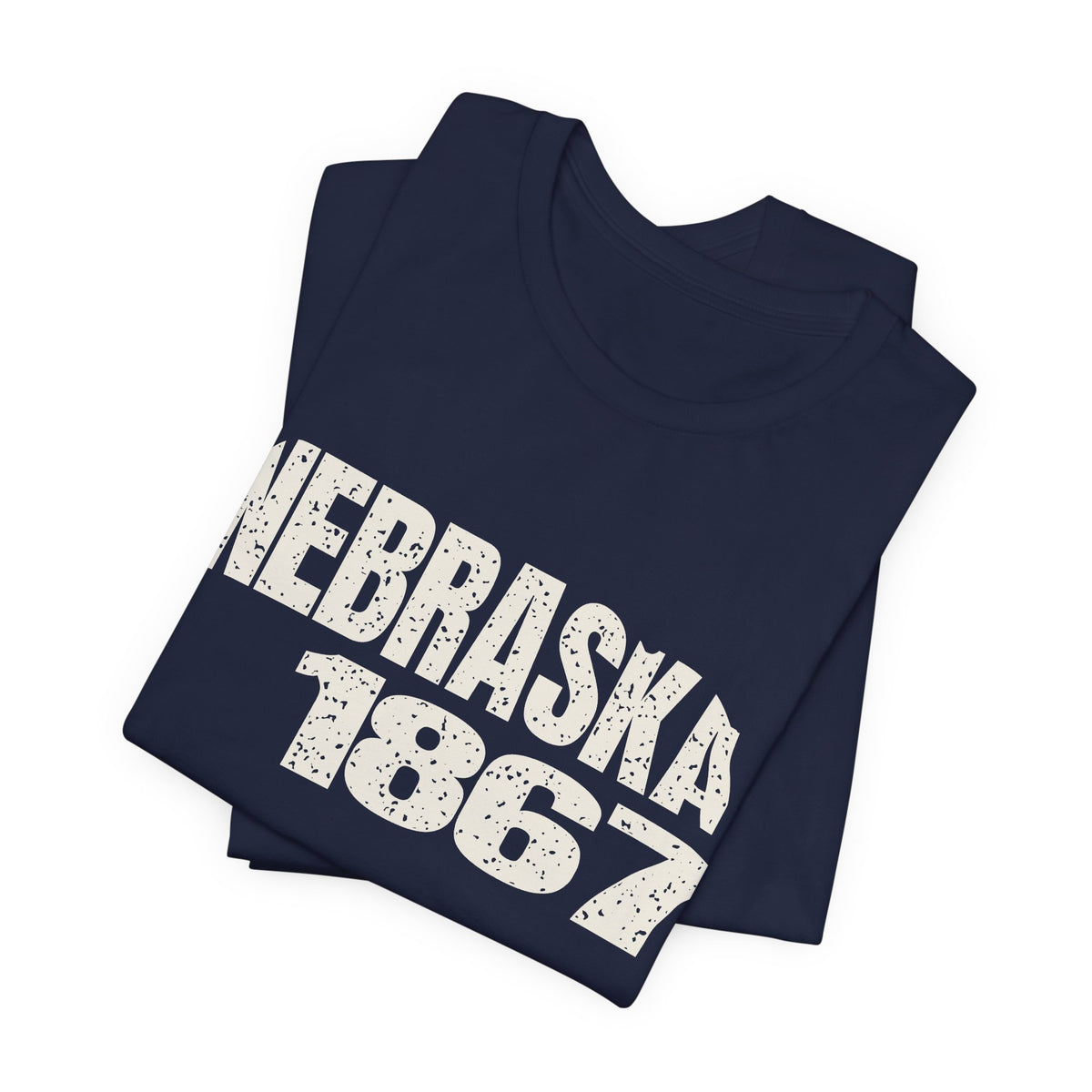Nebraska Vintage Letters Map T-Shirt
