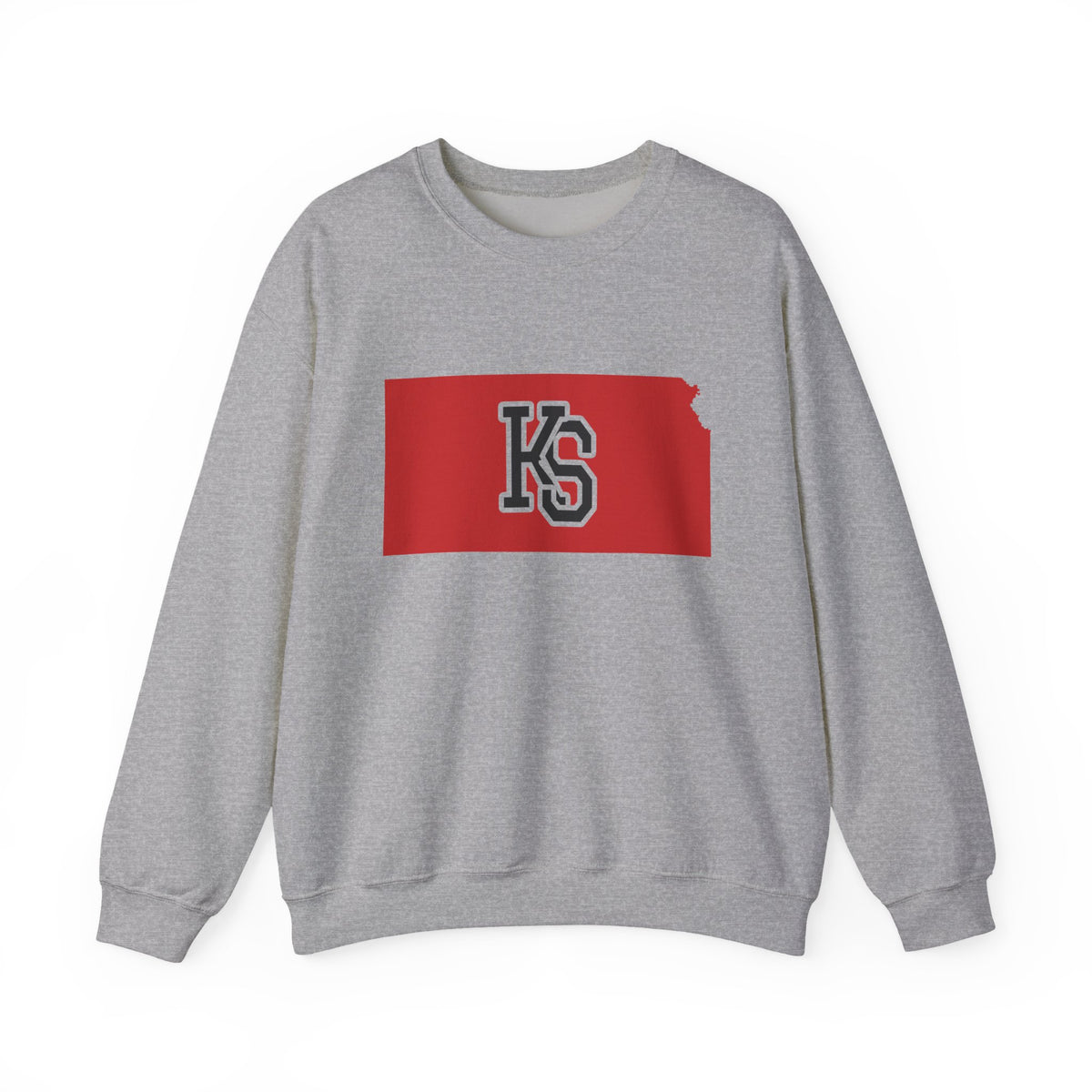 Kansas Varsity Monogram Map Crewneck Sweatshirt