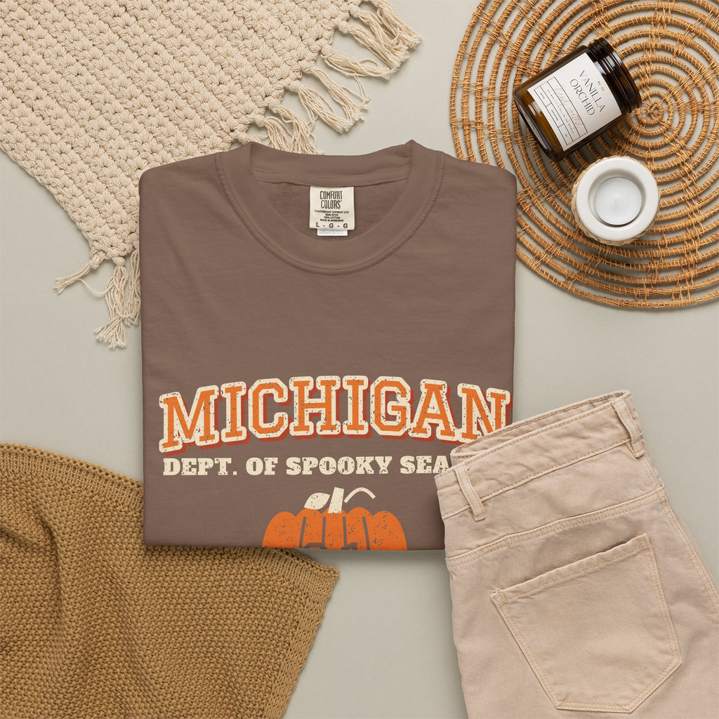 Michigan Dept. of Spooky Season Varsity T-Shirt