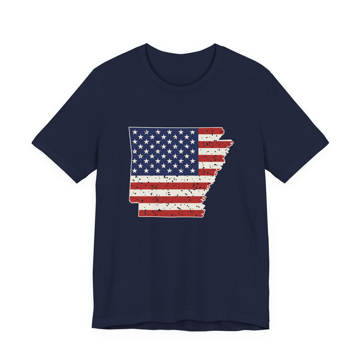 Arkansas American Flag Map T-Shirt
