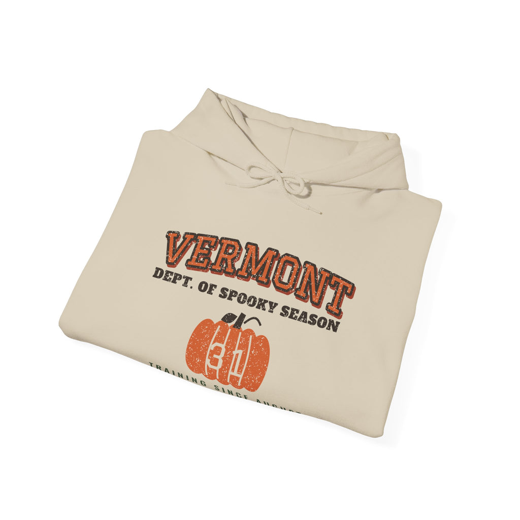 Vermont Dept. of Spooky Season Varsity Hoodie