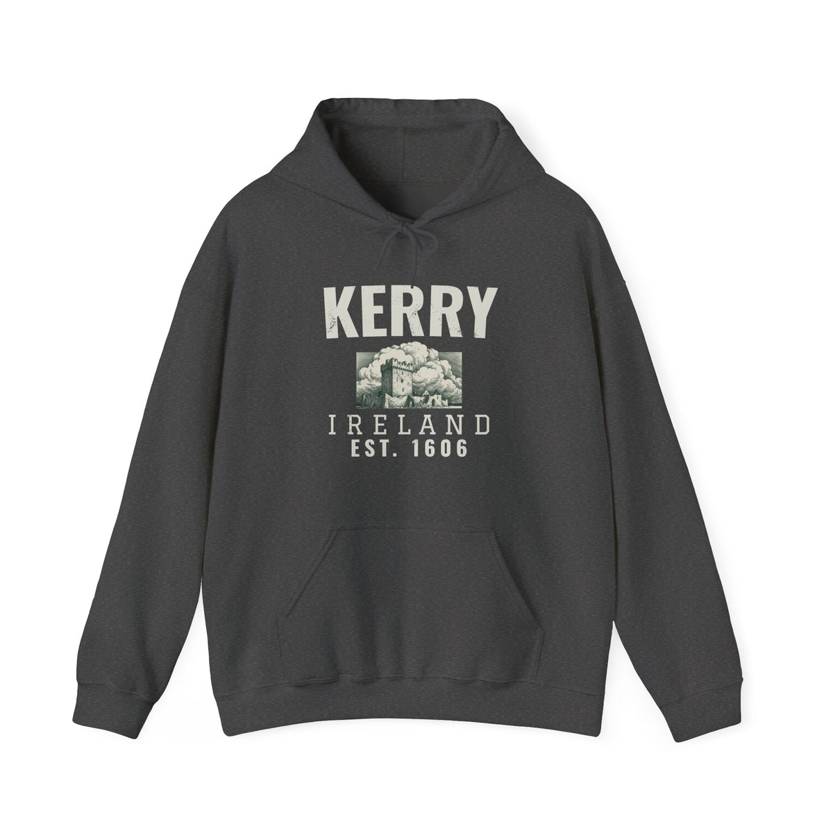 Kerry Ireland Est 1606 Castle Tower Sketch Hoodie