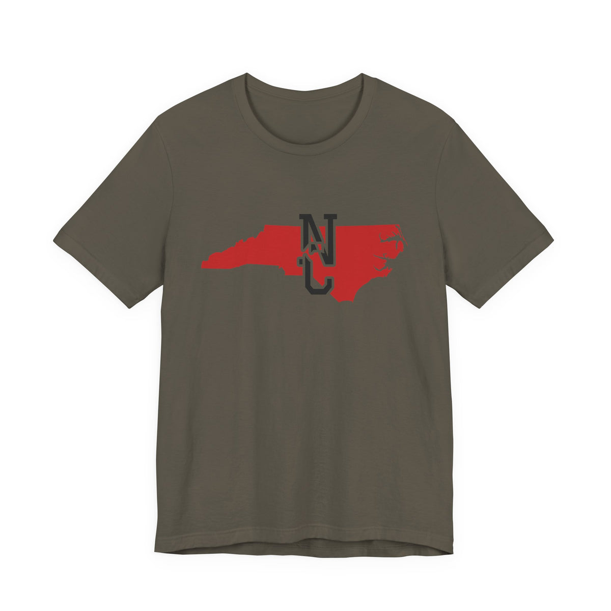 North Carolina Varsity Monogram Map T-Shirt