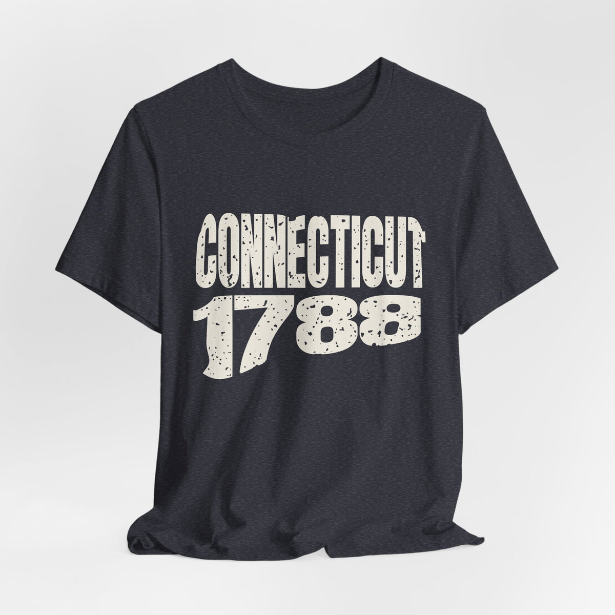 Connecticut Vintage Letters Map T-Shirt